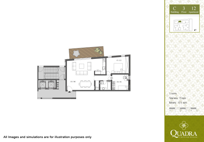 Appartment 12 (3 pièces) 